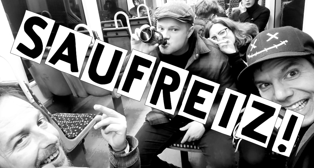 Saufreiz! - Bandfoto in der Saarbahn